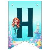 Little Mermaids Happy Birthday Banner (Zweite Fahne)