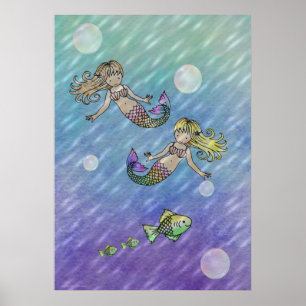 Little Mermaids Poster von Molly Harrison