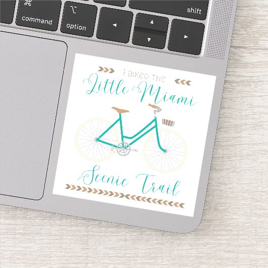 Little Miami Landschaftlich Trail 3"x3" Aufkleber (Detail)