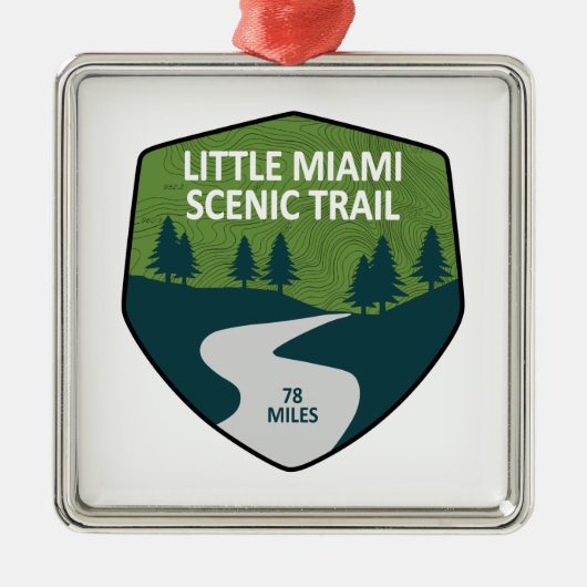 Little Miami Landschaftlich Trail Ornament Aus Metall (Vorne)