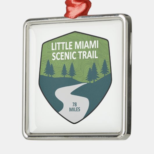 Little Miami Landschaftlich Trail Ornament Aus Metall (Links)