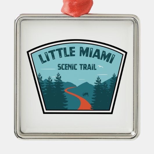 Little Miami Landschaftlich Trail Ornament Aus Metall (Vorne)
