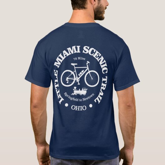Little Miami Landschaftlich Trail (Radfahren) T-Shirt (Rückseite)