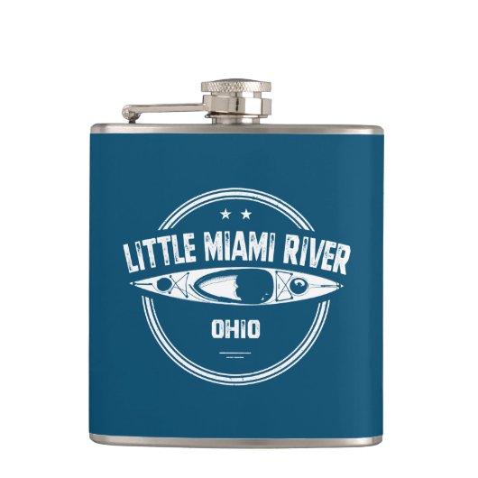Little Miami River Ohio Kayaking Flachmann (Vorderseite)