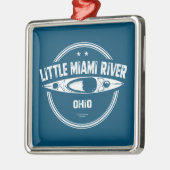 Little Miami River Ohio Kayaking Ornament Aus Metall (Links)