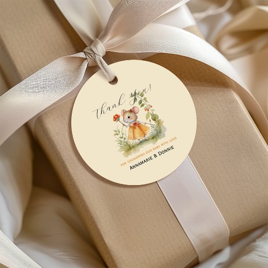 Little Mice Baby Dusche | Gastgeschenkanhänger Geschenkanhänger