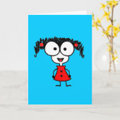 Little Midge Greeting Card Karte (Gelbe Blume)