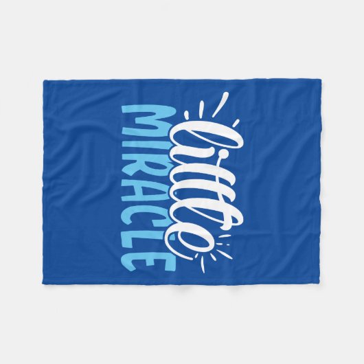 Little Miracle Baby Blanket Fleecedecke (Vorderseite (Horizontal))