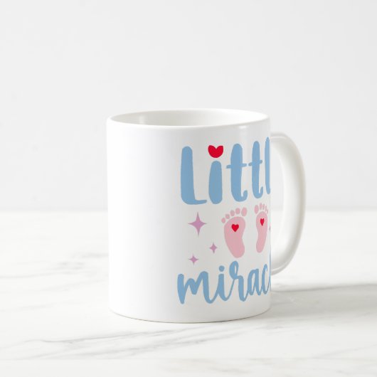 "Little Miracle" Baby Quotes Kaffeetasse (VorderseiteRechts)