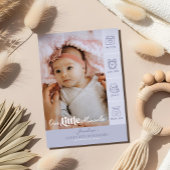 Little Miracle Birth Stats Photo Baby Announcement Magnetkarte