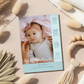 Little Miracle Birth Stats Photo Baby Announcement Magnetkarte