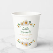 Little Miracle Daisies Baby Shower Scripting Pappbecher (Vorderseite)