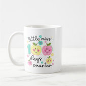 Little Miss 100 Days Smarter Kids Girls 100th Day  Kaffeetasse (Links)
