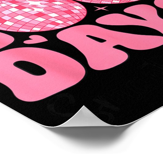 Little Miss 100 Days Smarter Kids Girls 100th Day  Poster (Ecke)