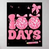 Little Miss 100 Days Smarter Kids Girls 100th Day  Poster (Vorne)