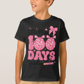 Little Miss 100 Days Smarter Kids Girls 100th Day  T-Shirt (Vorderseite)