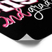 Little Miss 2nd Grader Hallo zweite Klasse Poster (Ecke)