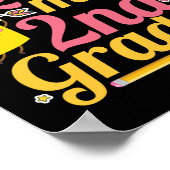 Little Miss 2nd Grader Hallo zweite Klasse Poster (Ecke)