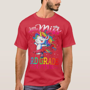 Little Miss 3. Süsse erster Schultag Un T-Shirt