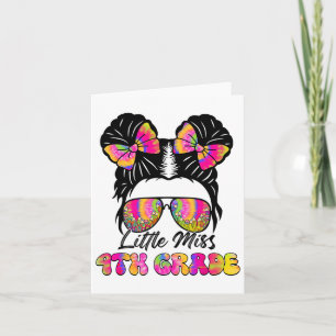 Little Miss 4. Klasse Mädchen Messy Bun Ck zu Karte