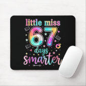 Little Miss 67 Days Smarter 67 Days Of School Six  Mousepad (Mit Mouse)