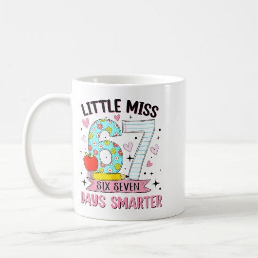 Little Miss 67 Days Smarter Coquette Bow 67th Day Kaffeetasse (Links)