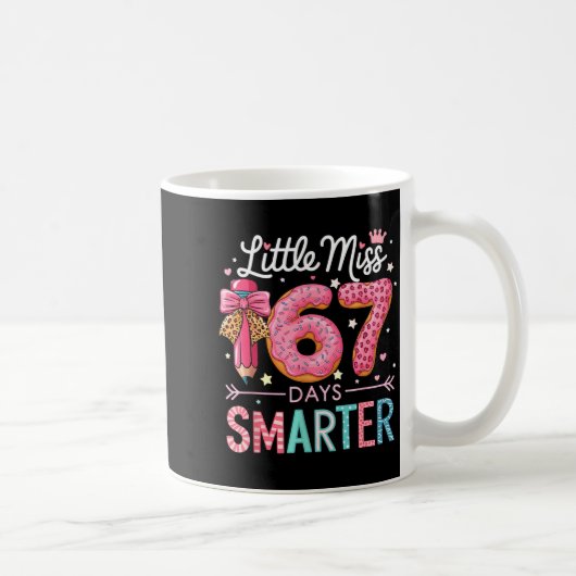 Little Miss 67 Days Smarter Donut Lover 67th Day O Kaffeetasse (Rechts)