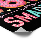 Little Miss 67 Days Smarter Donut Lover 67th Day O Poster (Ecke)
