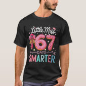 Little Miss 67 Days Smarter Donut Lover 67th Day O T-Shirt (Vorderseite)