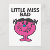 Little Miss Bad | Lächeln Postkarte (Vorderseite)