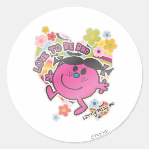 Little Miss Bad Liebe zum Bösen Runder Aufkleber