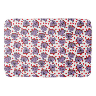 Little Miss Bad Red Polka Dot Pattern Badematte