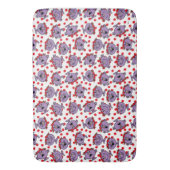 Little Miss Bad | Red Polka Dot Pattern Badematte (Vorderseite Vertikal)