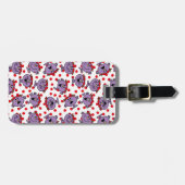 Little Miss Bad | Red Polka Dot Pattern Gepäckanhänger (Vorderseite horizontal)