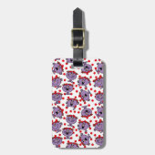 Little Miss Bad | Red Polka Dot Pattern Gepäckanhänger (Vorderseite vertikal)