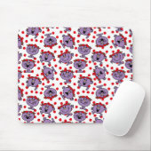 Little Miss Bad | Red Polka Dot Pattern Mousepad (Mit Mouse)