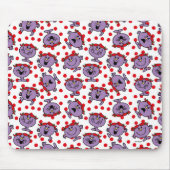 Little Miss Bad | Red Polka Dot Pattern Mousepad (Vorne)