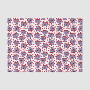 Little Miss Bad Red Polka Dot Pattern Seidenpapier