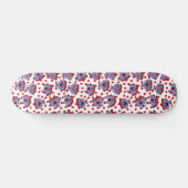 Little Miss Bad | Red Polka Dot Pattern Skateboard (Horizontal)