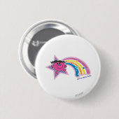 Little Miss Bad & Regenbogen Button (Vorne & Hinten)