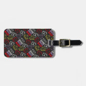 Little Miss Bad | Schwarzes, Rotes und Gelbes Must Gepäckanhänger (Vorderseite horizontal)