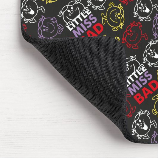Little Miss Bad | Schwarzes, Rotes und Gelbes Must Mousepad (Ecke)