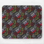 Little Miss Bad | Schwarzes, Rotes und Gelbes Must Mousepad (Vorne)