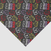 Little Miss Bad | Schwarzes, Rotes und Gelbes Must Seidenpapier (Ausschnitt)