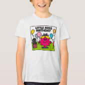 Little Miss Birthday | Geschenke & Balloons Tri-Blend Shirt (Vorderseite)