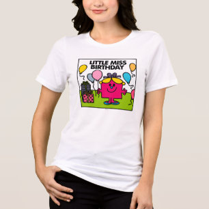 Little Miss Birthday Geschenke & Balloons Tri-Blend Shirt