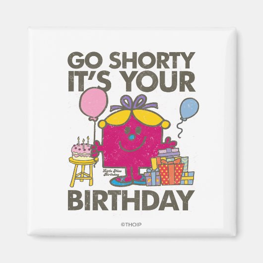 Little Miss Birthday | Kürzere Version 8 Magnet (Vorne)