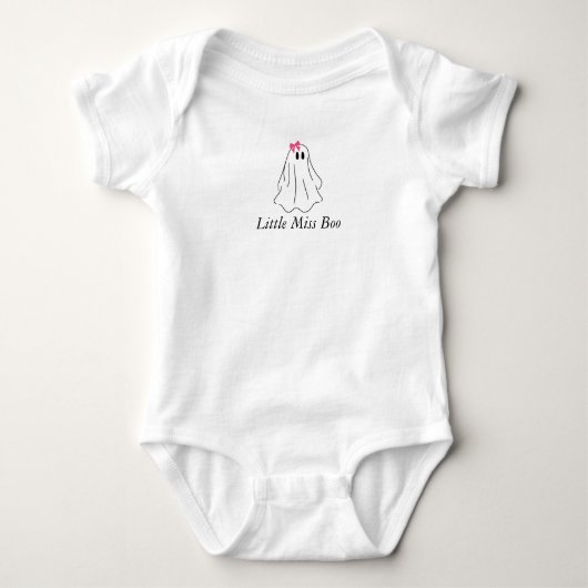 Little Miss Boo Ghost Bodysuit Baby Strampler (Vorderseite)