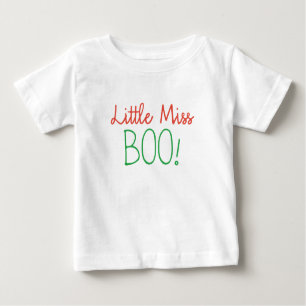 Little Miss Boo Niedlich Halloween Baby T-shirt