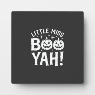Little Miss Booyah Halloween-Kürbisdesign_1 Fotoplatte